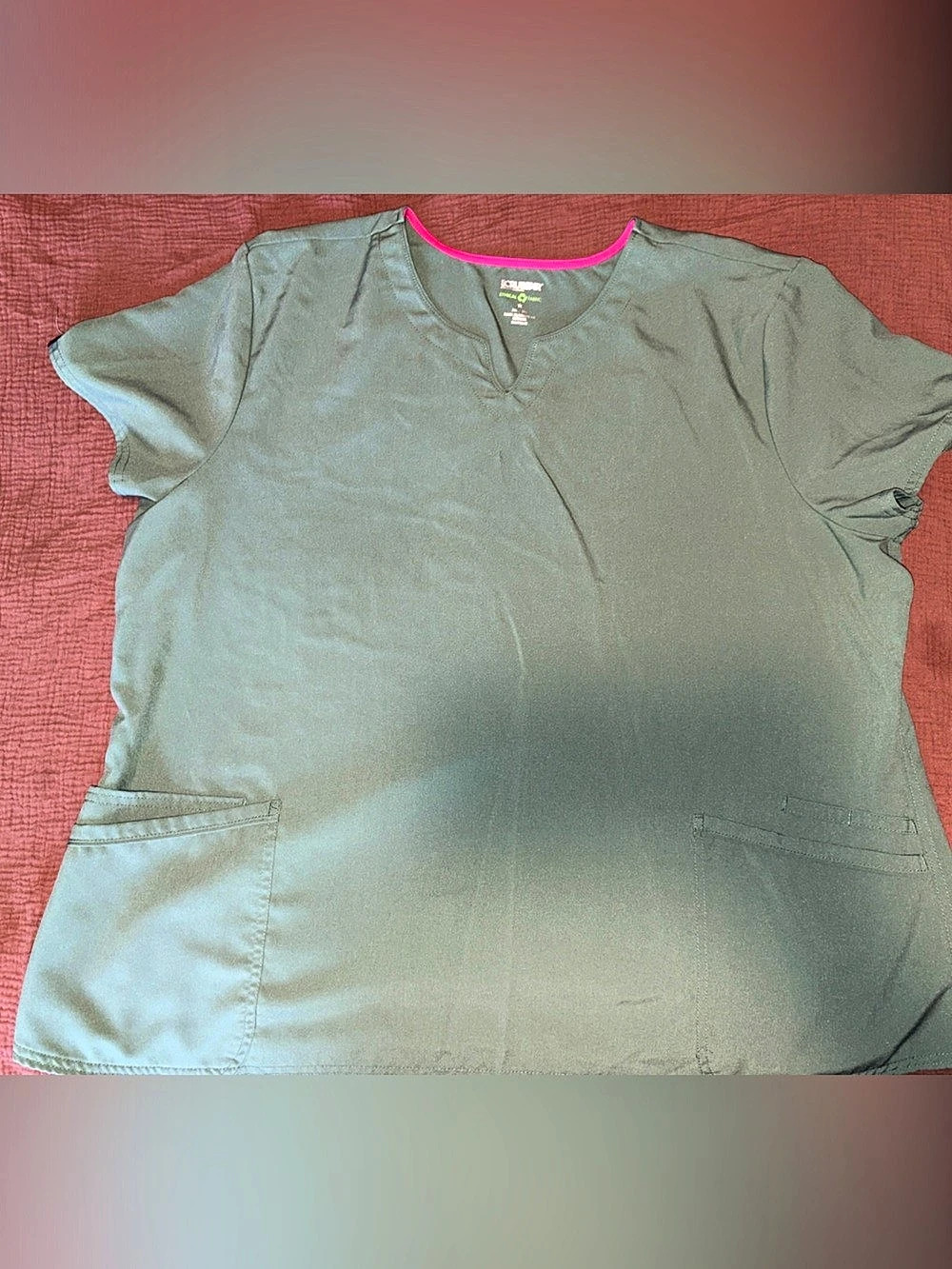 Scrubstar EON V-Neck Scrub Top  and Bottom in Green Size 2XL/3XG